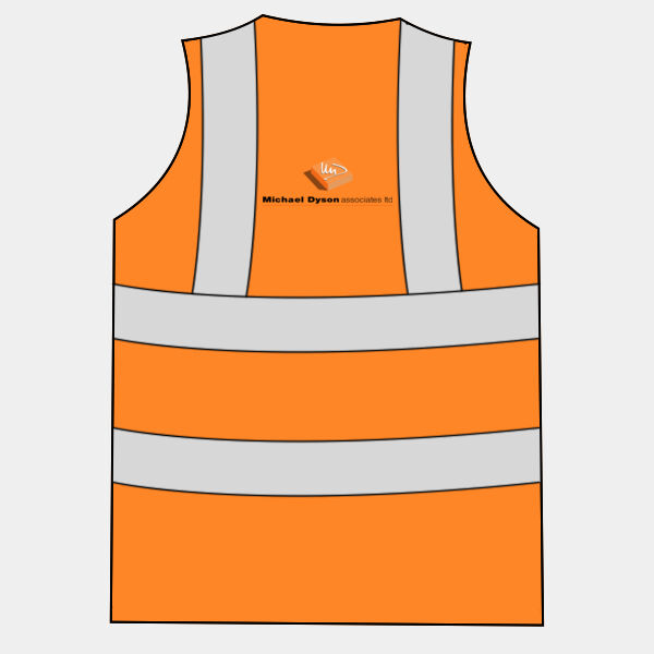 UC801 Hi Vis Safety Waistcoat - "MICHAEL DYSON" Thumbnail
